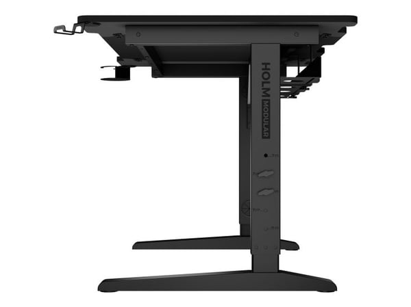 Genesis Holm Modular - Skrivbord - rektangulär - antracit, svart