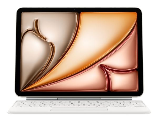 Apple Magic Keyboard - Tastatur og folioveske - med styrepute - Apple Smart connector - QWERTY - Storbritannia - hvit - for 10.9-inch iPad Air (4. ...