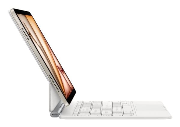 Apple Magic Keyboard - Tastatur og folioveske - med styrepute - Apple Smart connector - QWERTY - Storbritannia - hvit - for 10.9-inch iPad Air (4. ...