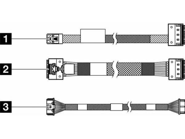 Lenovo - Lagerkabelsett - for M.2 SATA/x4 Chassis NVMe
