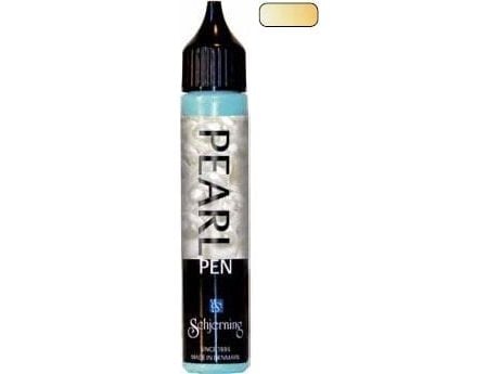 Artequipment Schjerning Pearl Pen, gul, flytende 3D-effekt, 28 ml