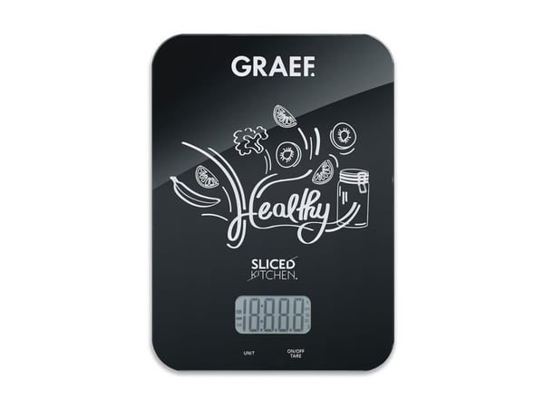 Graef FAMILY LINE KS202 SlicedKitchen - Kjøkkenvekt - svart