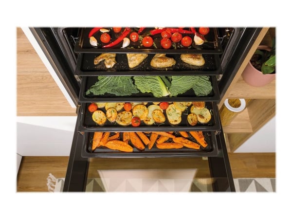 Gorenje Essential BPS6737E07B - Ovn - med dampfunksjon - innebygd - fordypning - bredde: 56 cm - dybde: 55 cm - høyde: 59 cm - med selvrens - Klass...