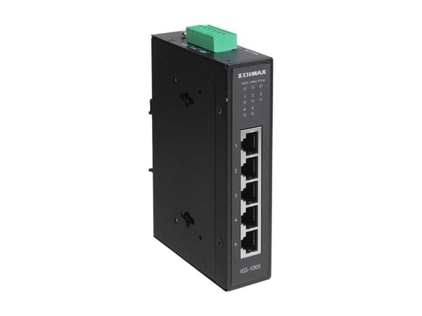 Edimax IGS-1005 - Switch - 5 x 10/100/1000 - DIN-skinnemonterbar, veggmonterbar
