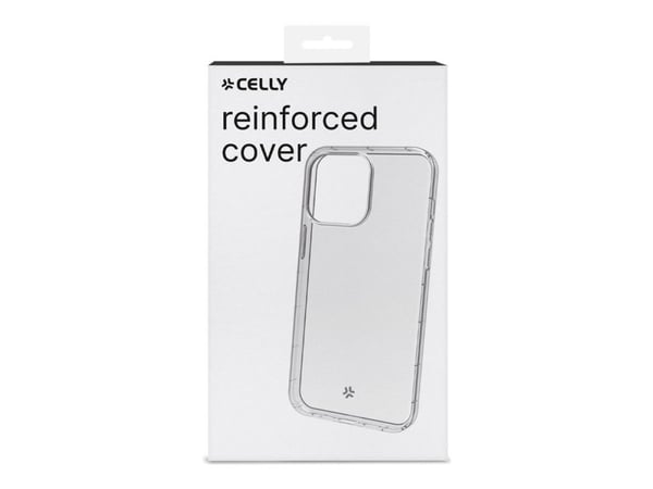 Celly HEXAGEL - Baksidedeksel for mobiltelefon - polykarbonat, termoplast-polyuretan (TPU) - gjennomsiktig - for Apple iPhone 15 Pro