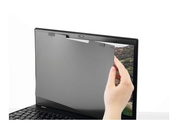 DURABLE - Notebookpersonvernsfilter - 2-veis - avtakbar - magnetisk - 13.3" - anthracite-gray