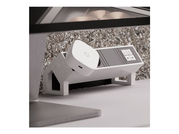 ZENS - Trådløst ladestativ / strømadapter - 18 watt (USB-C) - hvit