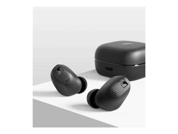 Sennheiser ACCENTUM - True wireless-hodetelefoner med mikrofon - i øret - Bluetooth - aktiv støydemping - svart