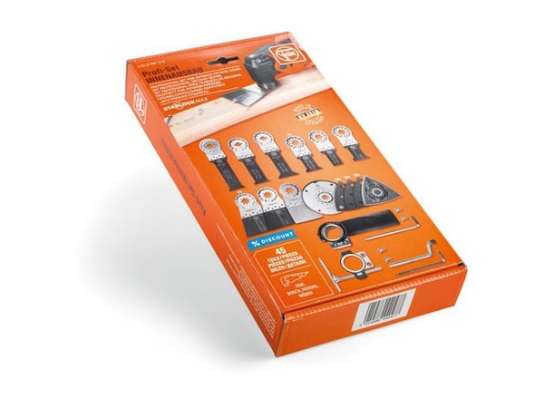 FEIN 35222967120, Teräpakkaus, Fein MULTIMASTER AMM 500 Plus Select, MULTIMASTER MM 700 Max, MULTIMASTER MM 700 Max Top,..., 45 kpl