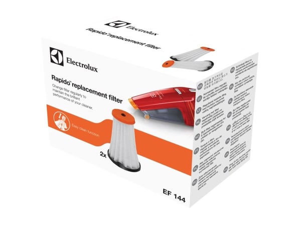 Electrolux EF144, Rikkaimuri, Suodatin, Musta, Punainen, Valkoinen, 2 kpl