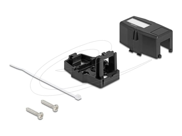 Delock Keystone tyhjä kotelo 1 portti magneettisella alapinnalla, musta