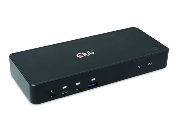 Club 3D CSV-1585 - Dockningsstation - USB-C x 2 - DP, HDMI - 1GbE - 120 Watt