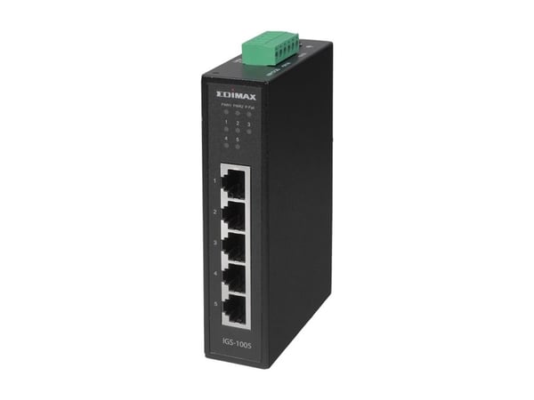 Edimax IGS-1005 - Switch - 5 x 10/100/1000 - DIN-skinnemonterbar, veggmonterbar