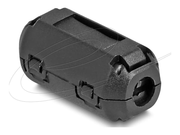 Delock - Ferrittperle - for round cable up to 3.5 mm - svart (en pakke 2)