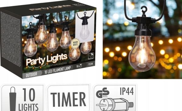ProGarden julelys lenke 10 LED