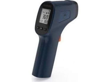 Motorola TE-93, Fjernmålingstermometer, Blå, Panne, Knapper, °C, °F, Kroppstemperatur