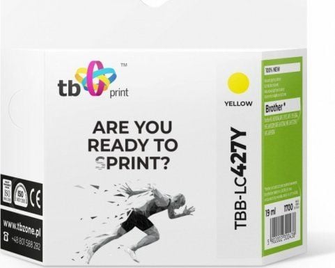 TB print blekk TBB-LC427Y for Bczerwonyher MFC-J5955DW – gul, 100% nytt