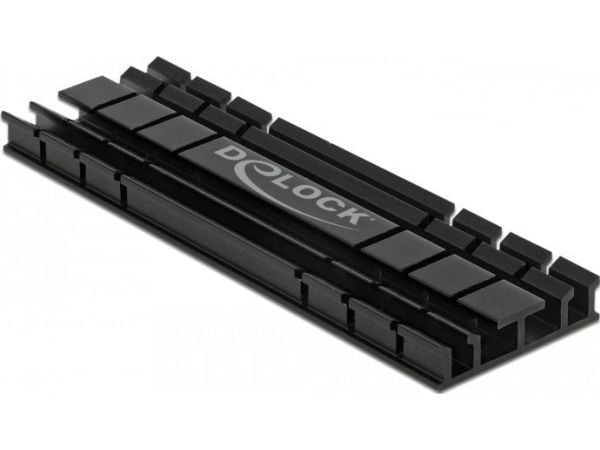 Delock Heat Sink flat 70 mm for M.2 module - Fasttilstands-drevvarmelegeme - svart
