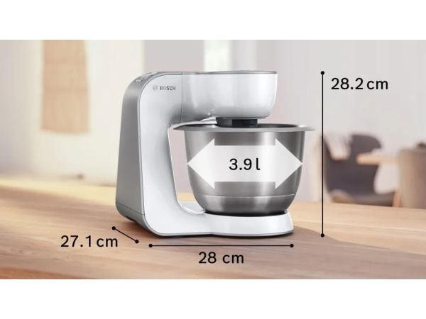 Bosch Serie 4 MUM58200 - Kjøkkenmaskin - 1000 W - sølv/hvit