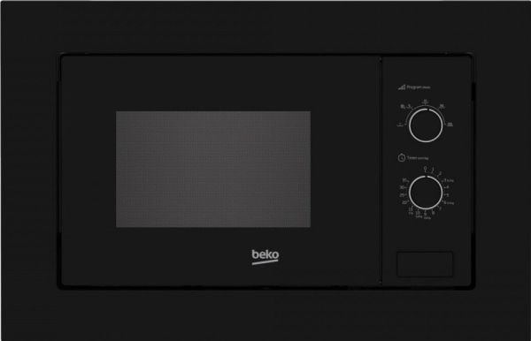 Beko BMOB20202B, Innebygget, Solo mikrobølge ovn, 20 l, 800 W, Rotasjon, Sort