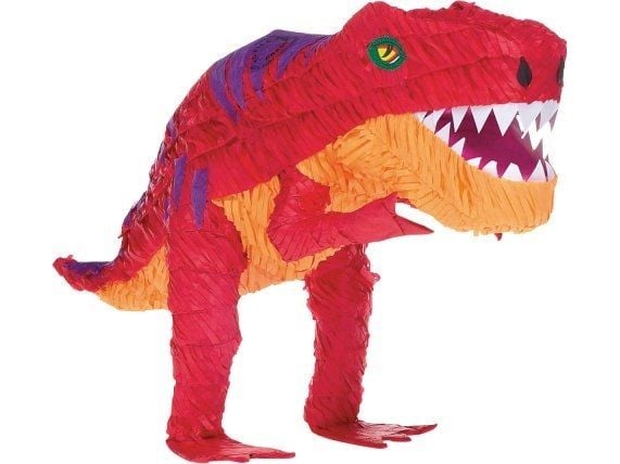 Amscan T-Rex, Tavallinen pinata, Lapsi, 3 vuosi/vuosia, Ei sukupuolirajoitusta, Paperi, Monivärinen