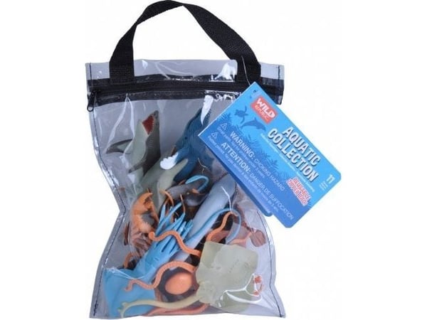 Wild Republic Polybag Zippered Aquatic, 3 år, Flerfarget, Plast