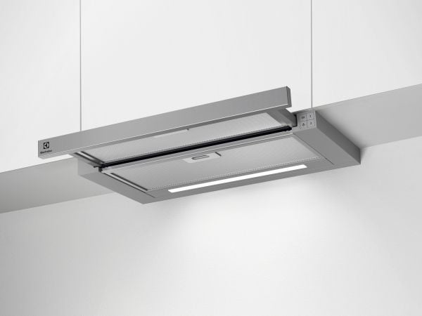 Electrolux LFP416X - Panser - teleskopisk - bredde: 59.8 cm - dybde: 30 cm - ekstraksjon og resirkulasjon (-) - grå