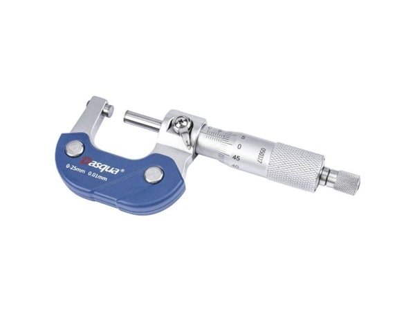 Dasqua 4111-5205 4111-5205 Mikrometri 0 - 25 mm Lukema: 0.01 mm