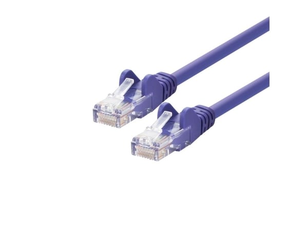 LOGON TCU55U050P, 5m, Cat5e, U/UTP (UTP), RJ-45, RJ-45, Lilla