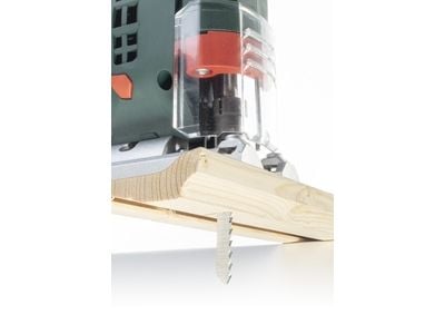 wolfcraft GmbH 4006885230507, Stikksagblad, Plast, Tre, High Carbon Steel (HCS), Grå, Gult, 6 cm, 2,5 mm