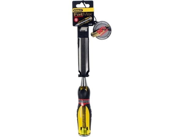Stanley FATMAX 0-16-260, Bred meisel, Kromvanadiumstål, Sort, Gult, Metall, Plast, Gummi, 22 mm, 14,4 cm