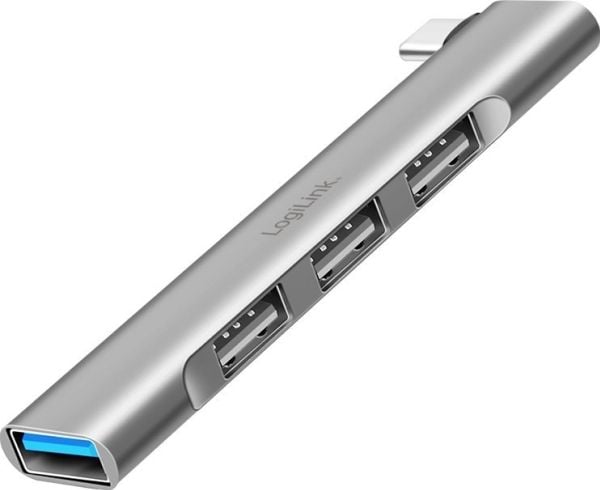 LogiLink USB 3.2 Gen1 Hub, 4-port, USB-C, 1x USB3.0 AF, 3x USB2.0 AF