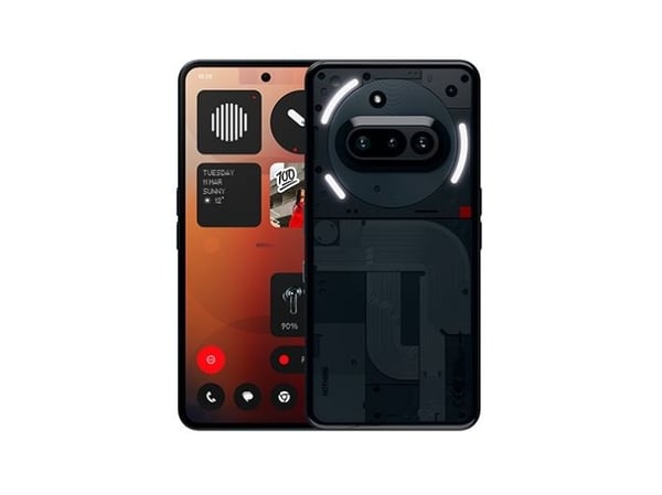 Nothing Phone (3a), 17,2 cm (6.77"), 12 GB, 256 GB, 50 MP, Android 15, musta