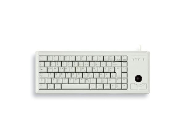 CHERRY Compact-näppäimistö G84-4400 - Näppäimistö - USB - englanti - vaaleanharmaa