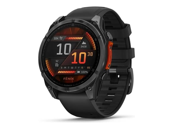 Garmin fenix 8, 3,56 cm (1,4"), AMOLED, kosketusnäyttö, 32 GB, Wi-Fi, GPS (satelliitti)