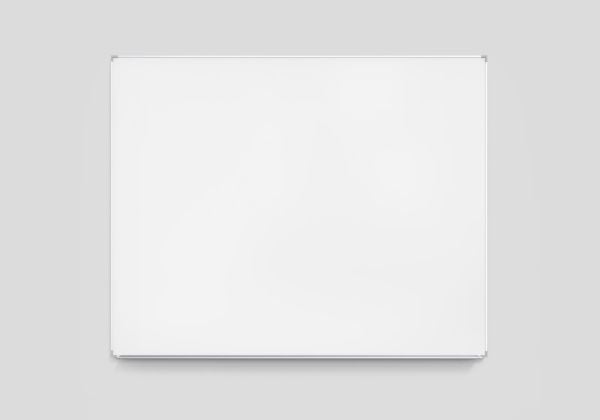 Lintex Boarder - Whiteboard - veggmonterbar - 2505 x 1205 mm - emalje - aluminiumramme med grå hjørner