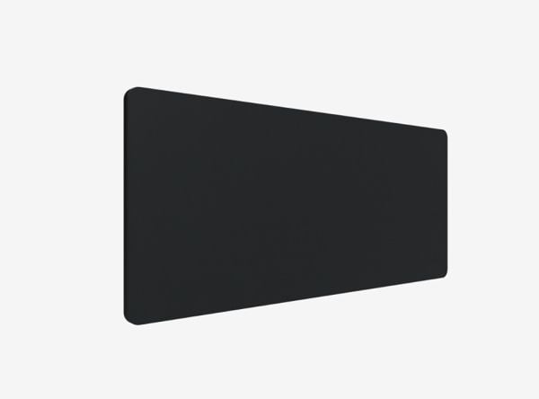 Bordskærm, Lintex Edge, sort, 700x1600