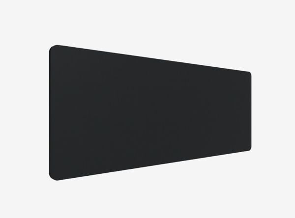 Bordskærm, Lintex Edge, sort, 700x1800