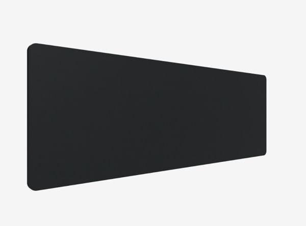 Pöytäseinä Edge 2000x700mm Kangas Fiji musta