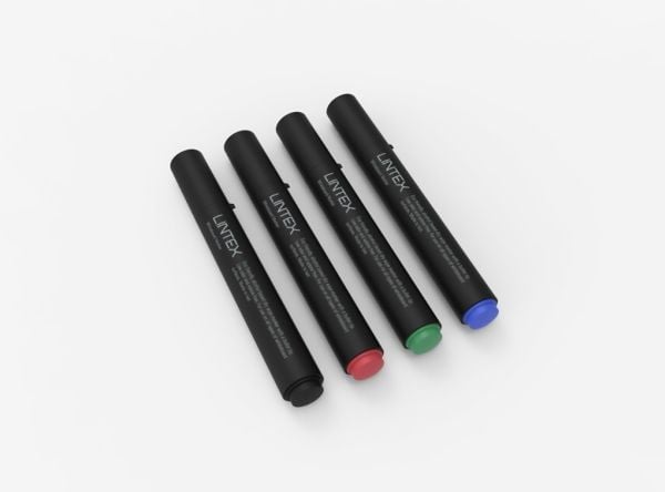 Lintex Felt-tip pens 4, 4 kpl, Musta, Sininen, Vihreä, Punainen, Musta
