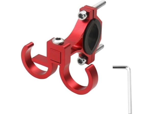 INOPARTS dobbel handlekrok i aluminium til sykkel/sparkesykkel FS366 rød