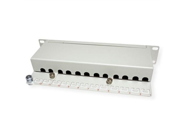 ROLINE Patchpanel ROLINE 10, 12 porttia, kat. 6A (luokka EA), suojattu