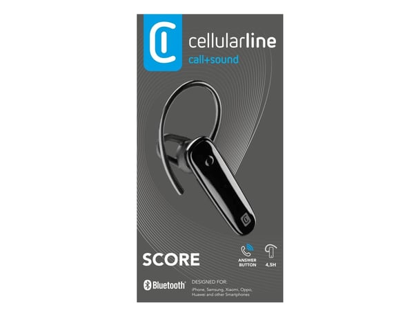 Cellularline 8018080440472, Langaton, Puhelut/Musiikki, 54 g, Kuulokkeet, musta