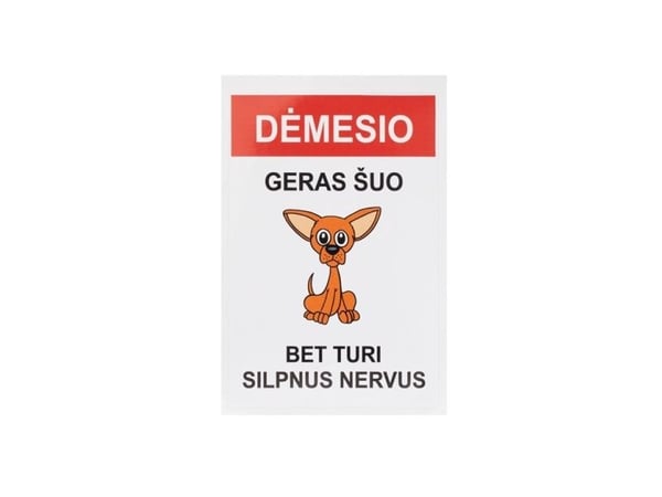 Nenurodyta_V Sticker Good Dog 120X180mm