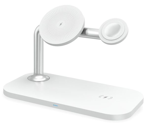 RealPower ChargeAIR Mag, Innendørs, USB, Trådløs lading, 1 m, Hvit