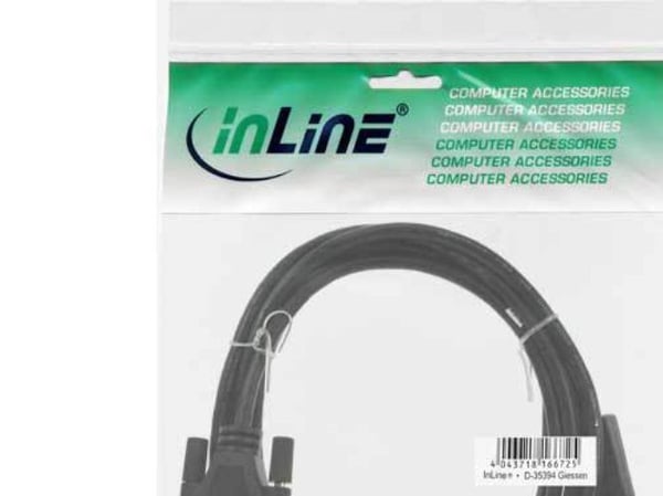 InLine 17113, 3 m, DisplayPort, DVI-D, Hankjønn, Hankjønn, Sort
