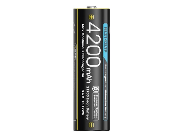 Nitecore NL2142LTP, 4200 mAh, Lithium-Ion (Li-Ion), 3,6 V, 1 stykker