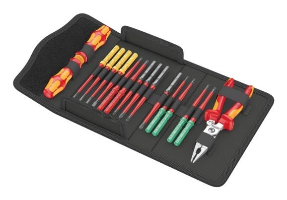 Wera Kraftform Kompakt VDE 17 extra slim 1 Tool Finder 17 deler rød/gul inkl. 2 (05006612001)