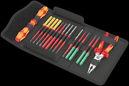 Wera Kraftform Kompakt VDE 17 extra slim 1 Tool Finder 17 deler rød/gul inkl. 2 (05006612001)