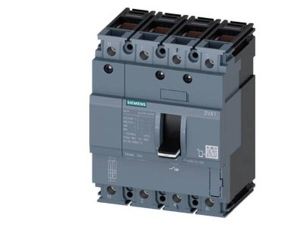 Siemens 3VA1025-4ED46-0AA0 Strömbrytare 1 st Inställningsområde (ström): 25 - 25 A Kopplingsspänning (max.): 690 V/AC (B x H x D) 101,6 x 130 x 70 mm